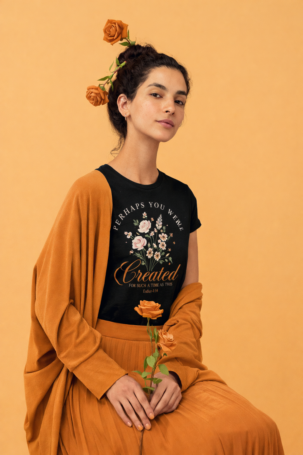 For Such a Time | Ribbed crew ring-spun cotton T-Shirt