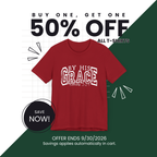 By His Grace | Ribbed crew ring-spun cotton T-Shirt