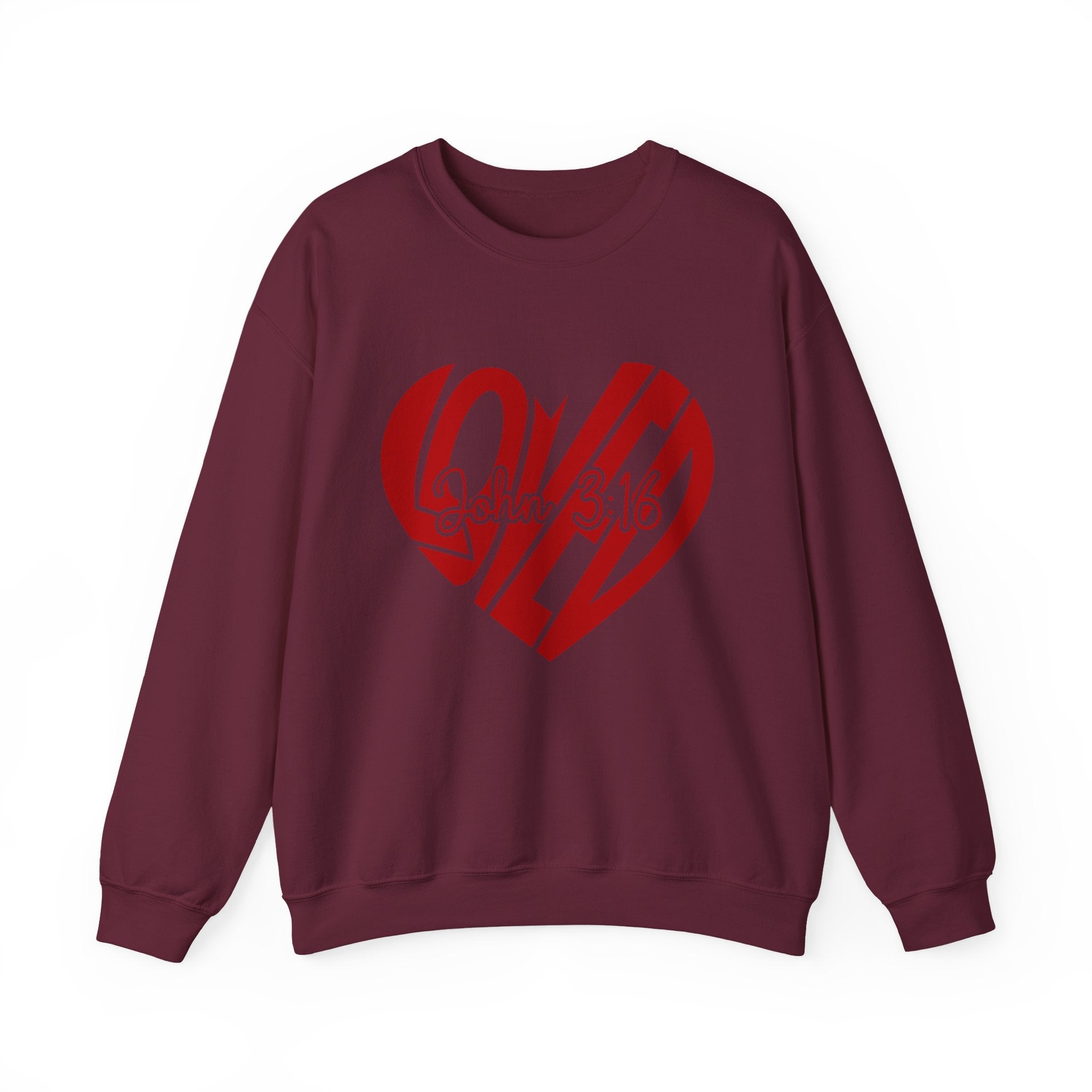 Loved Heart | Cozy Faith Crewneck Sweatshirt