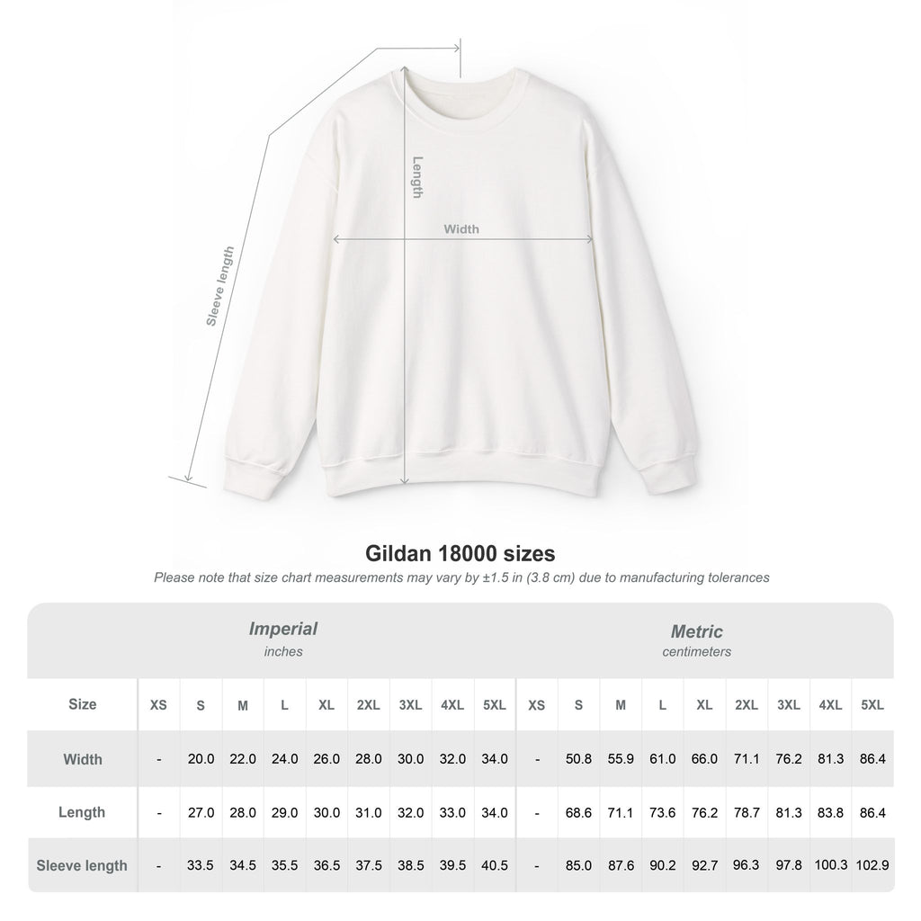 Be the Light | Gildan Embroidered Heavy Blend™ Crewneck Sweatshirt