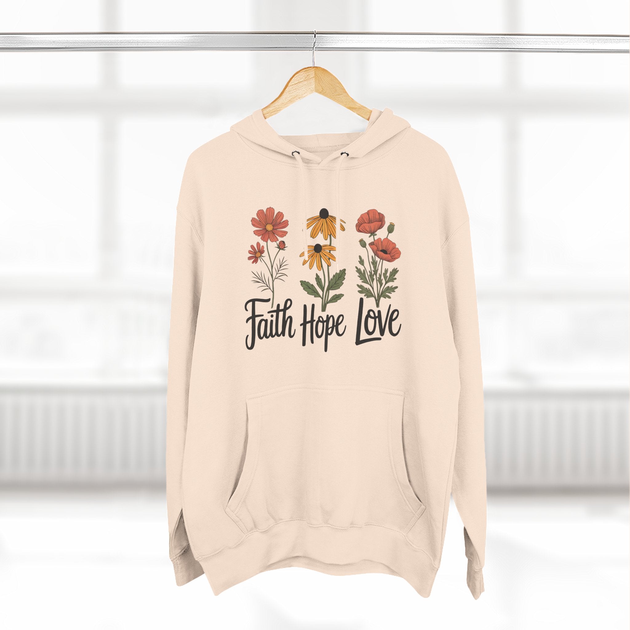 Faith, Hope, Love | Plush Cotton Hoodie