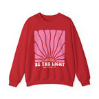Be the Light Pink | Cozy Faith Crewneck Sweatshirt