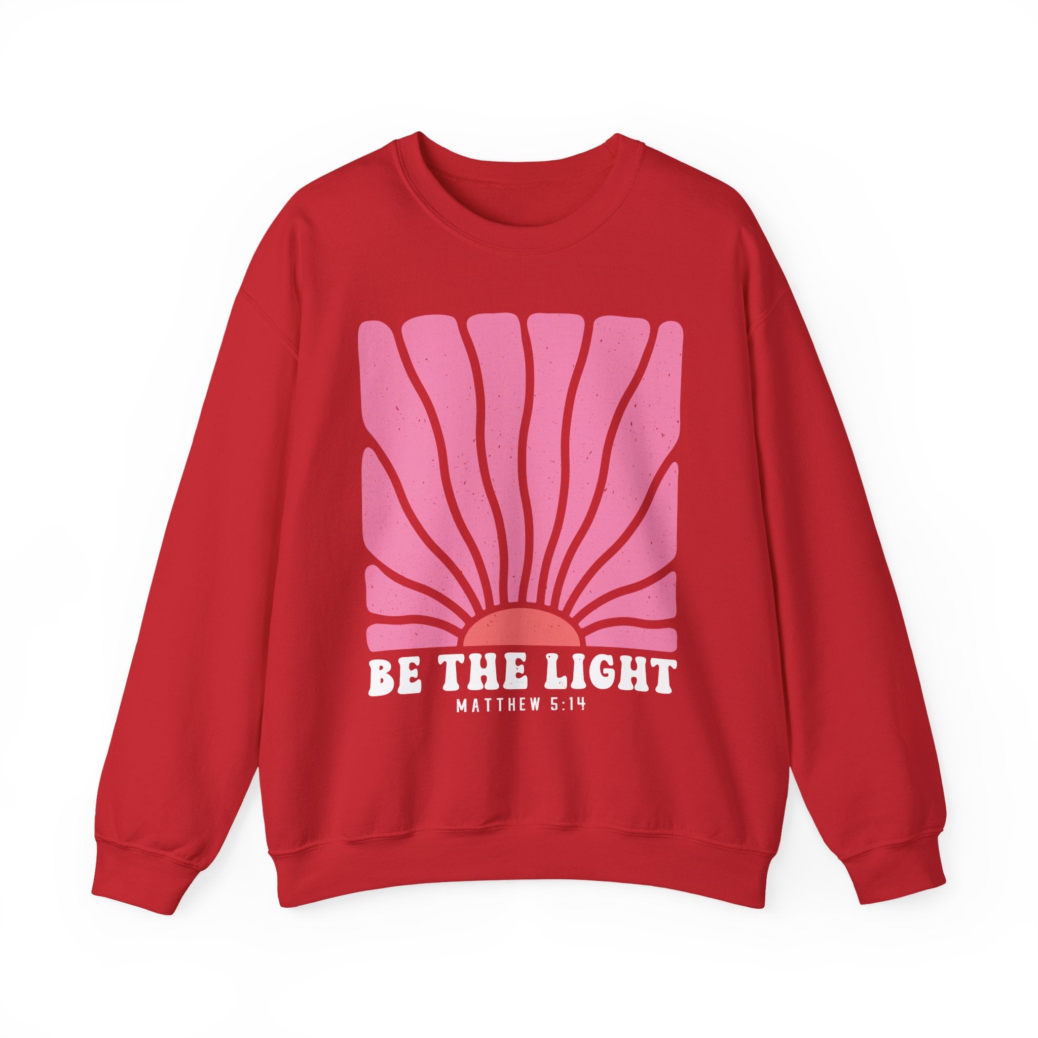 Be the Light Pink | Cozy Faith Crewneck Sweatshirt