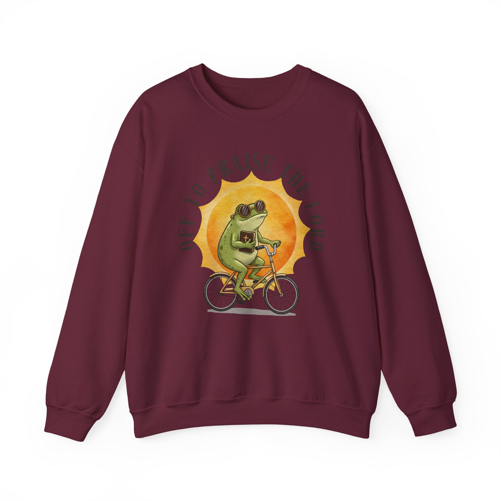 Off to Praise the Lord | Cozy Faith Crewneck Sweatshirt