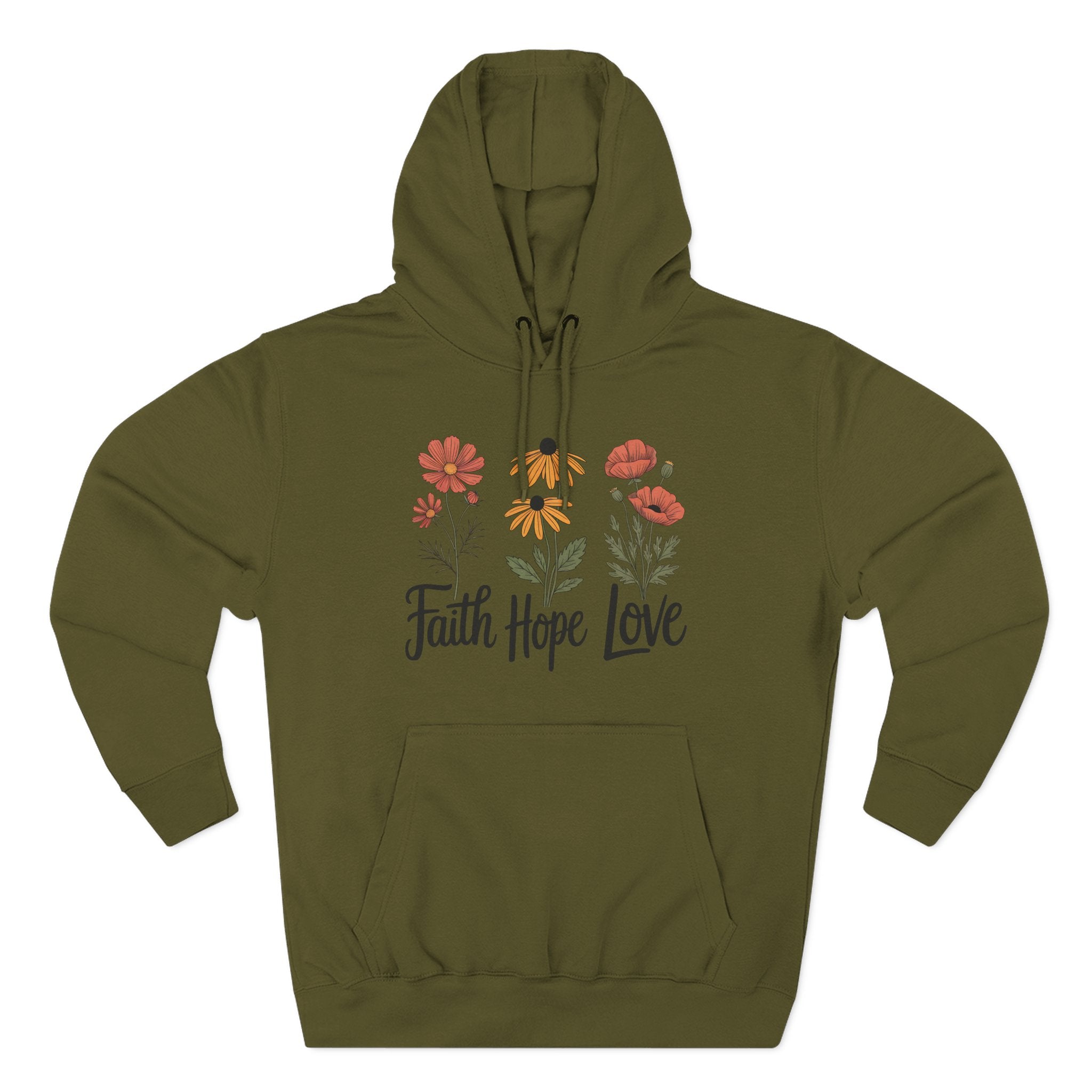 Faith, Hope, Love | Plush Cotton Hoodie