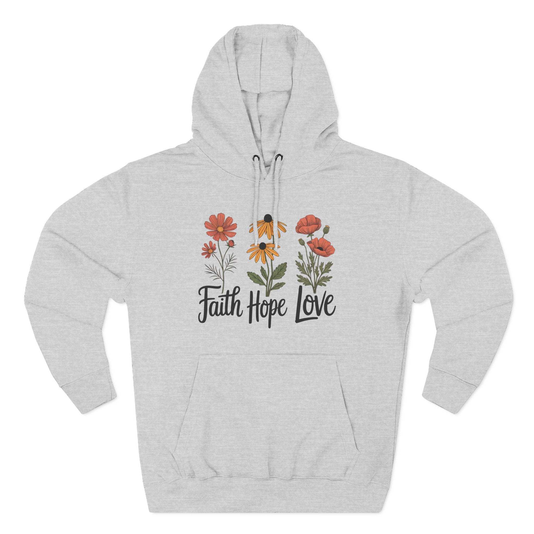 Faith, Hope, Love | Plush Cotton Hoodie