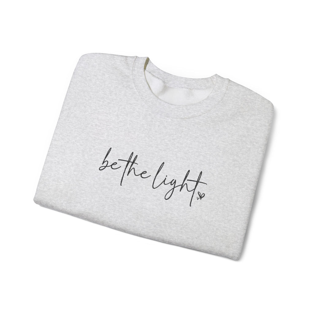 Be the Light | Gildan Embroidered Heavy Blend™ Crewneck Sweatshirt
