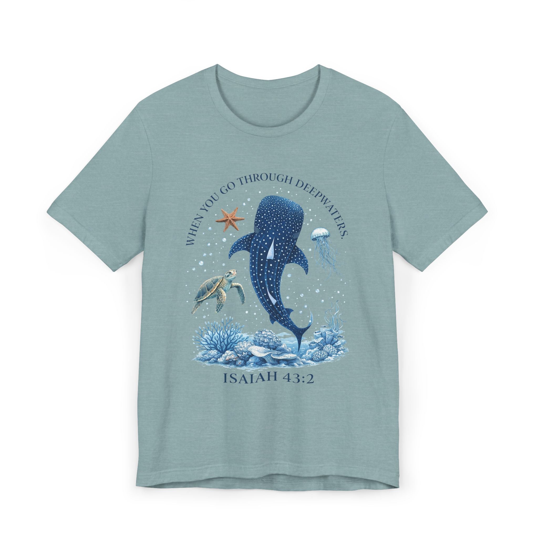Deepwaters | Ribbed crew ring-spun cotton T-Shirt