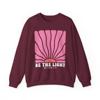 Be the Light Pink | Cozy Faith Crewneck Sweatshirt