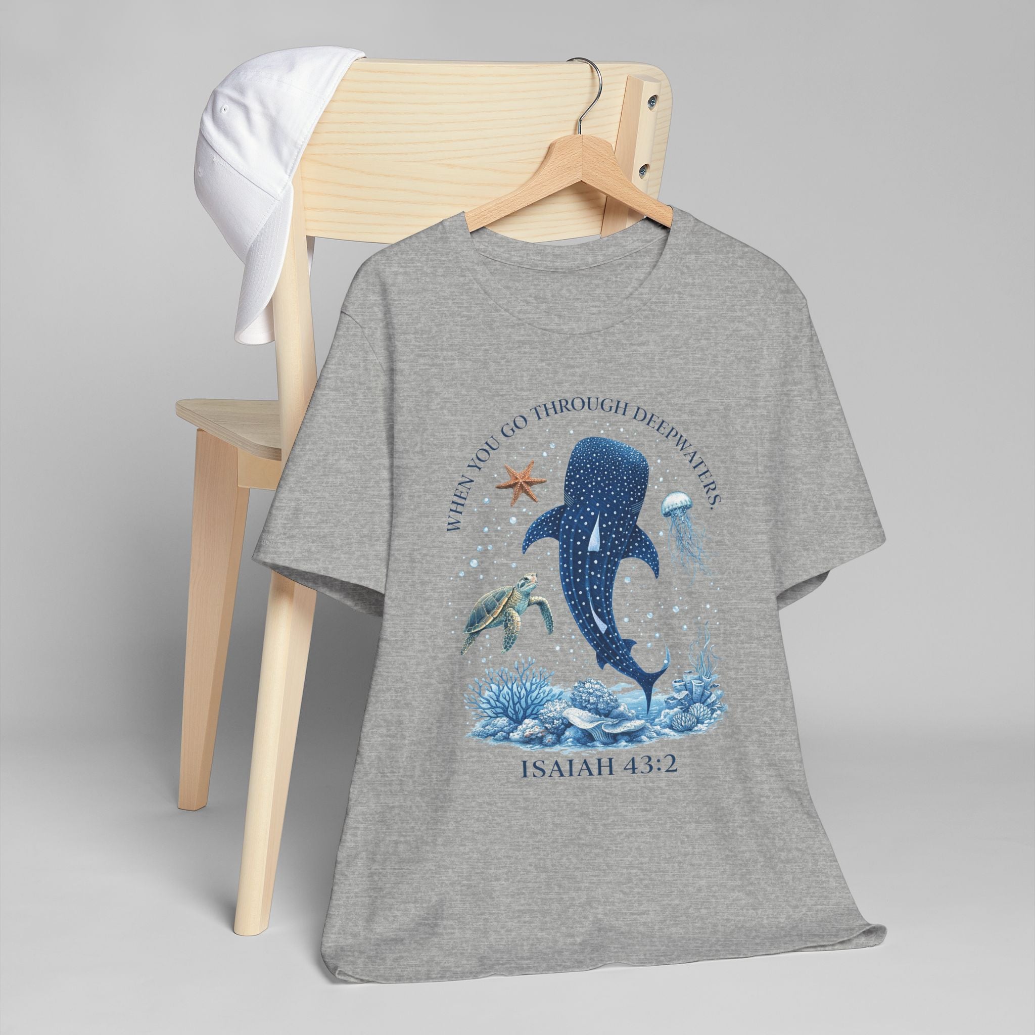 Deepwaters | Ribbed crew ring-spun cotton T-Shirt