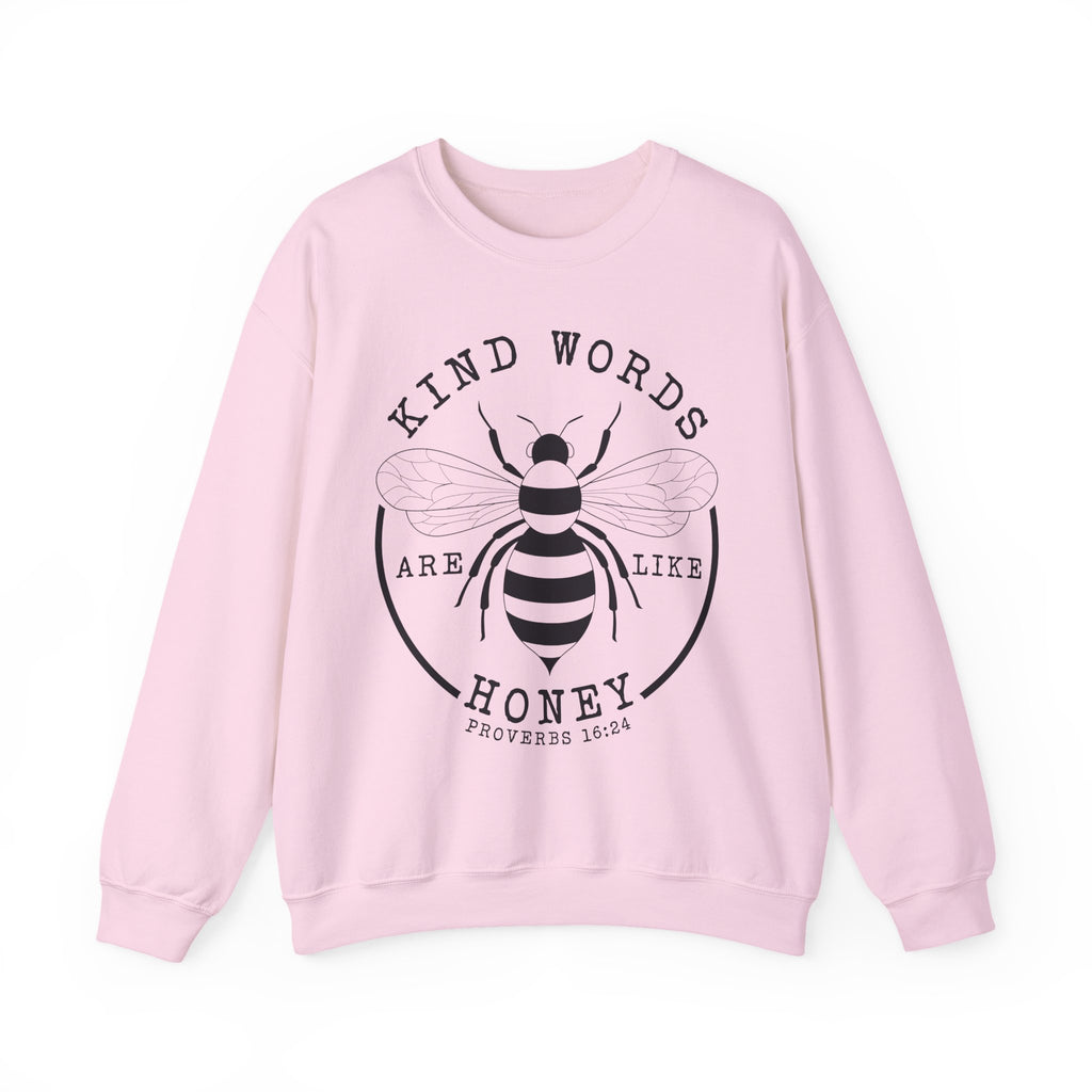 Kind Words Are Like Honey | Cozy Faith Crewneck Sweatshirt