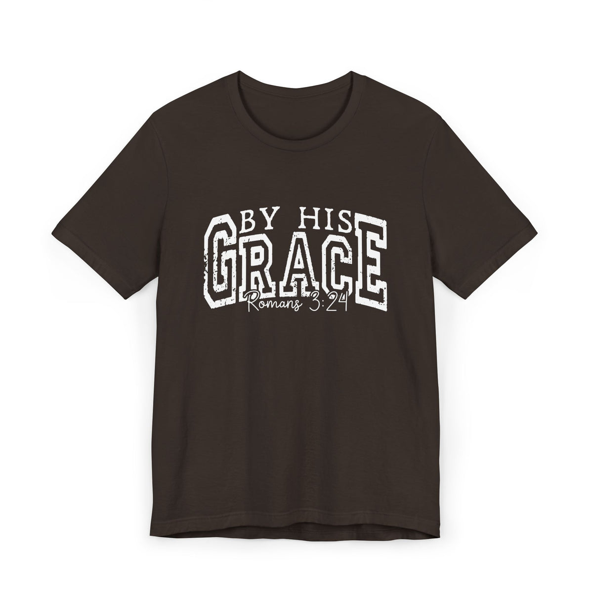 By His Grace | Ribbed crew ring-spun cotton T-Shirt