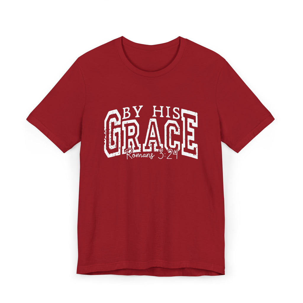 By His Grace | Ribbed crew ring-spun cotton T-Shirt