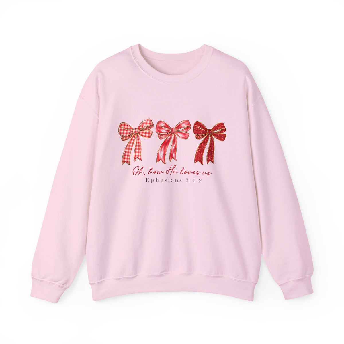 Oh, How He Loves Us | Cozy Faith Crewneck Sweatshirt