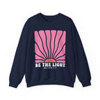 Be the Light Pink | Cozy Faith Crewneck Sweatshirt