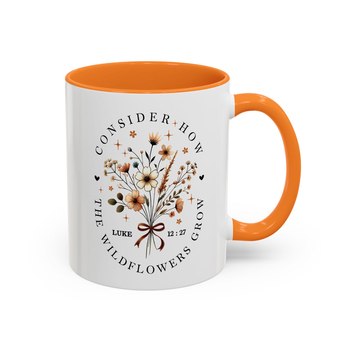 Consider How The Wildflowers Grow | Ceramic Two-Tone Coffee Mug