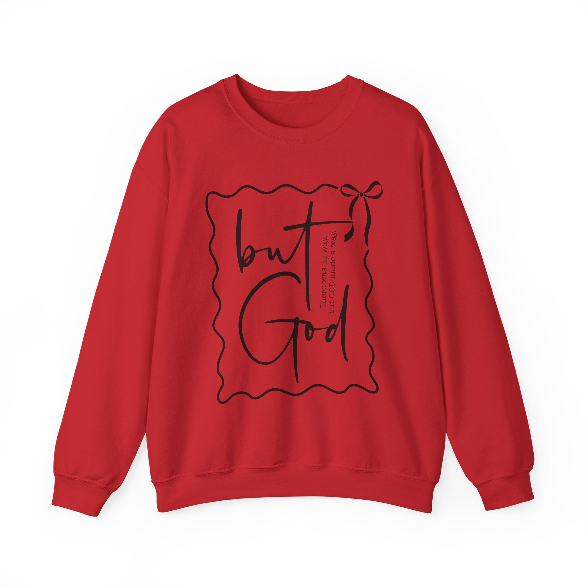 But, God | Cozy Faith Crewneck Sweatshirt