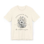 Wildflowers Grow | Ribbed crew ring-spun cotton T-Shirt