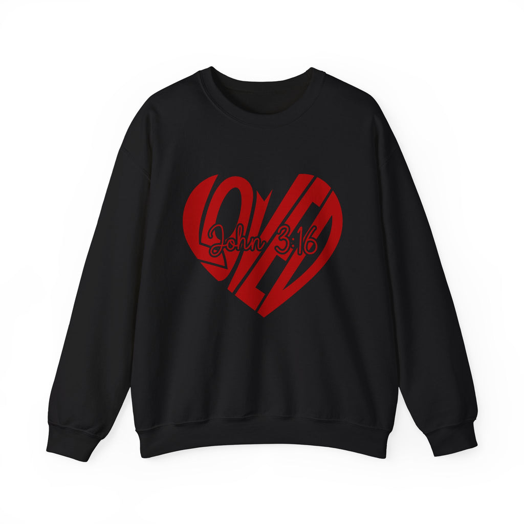 Loved Heart | Cozy Faith Crewneck Sweatshirt