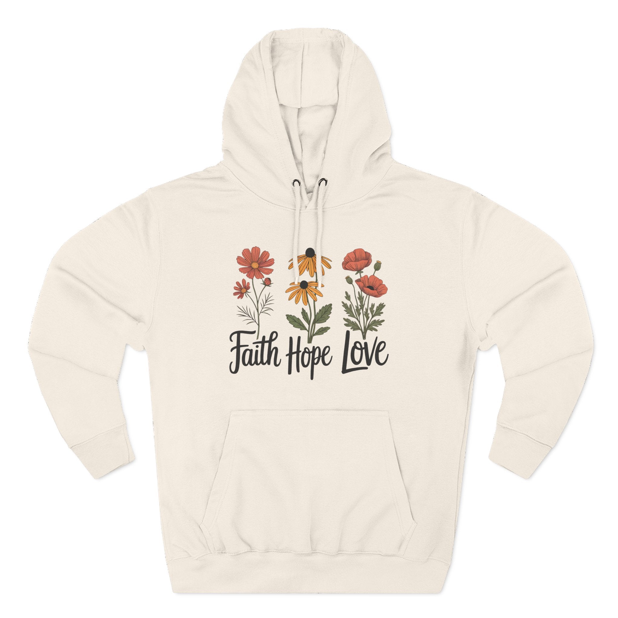 Faith, Hope, Love | Plush Cotton Hoodie