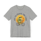 Off to Praise the Lord | Ribbed crew ring-spun cotton T-Shirt