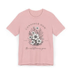 Wildflowers Grow | Ribbed crew ring-spun cotton T-Shirt