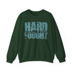 Hard Fought Hallelujah | Cozy Faith Crewneck Sweatshirt