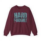 Hard Fought Hallelujah | Cozy Faith Crewneck Sweatshirt
