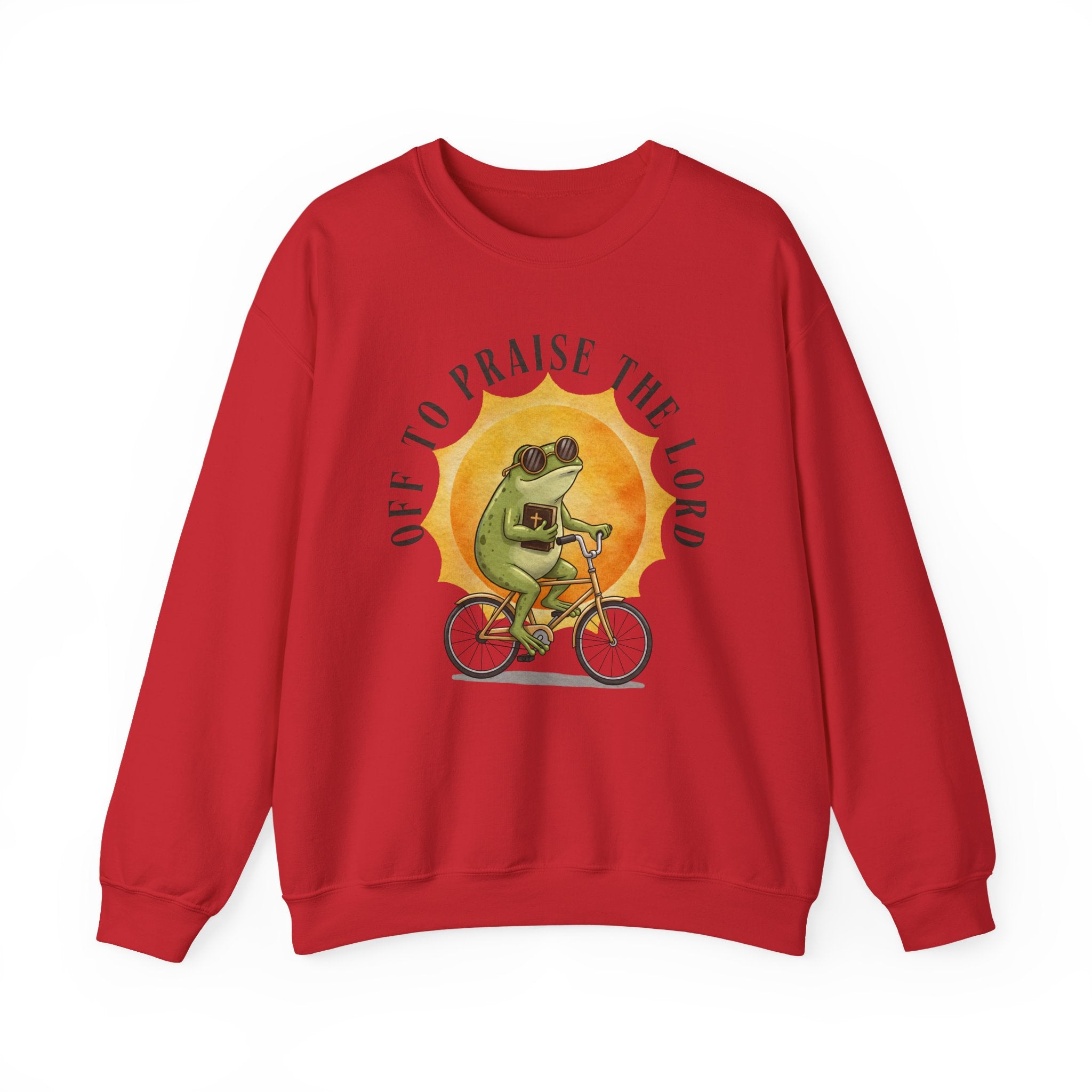 Off to Praise the Lord | Cozy Faith Crewneck Sweatshirt