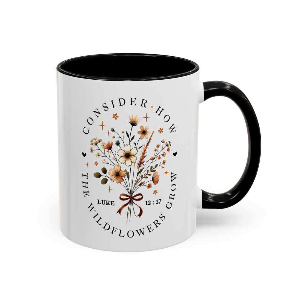 Consider How The Wildflowers Grow | Ceramic Two-Tone Coffee Mug