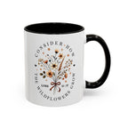Consider How The Wildflowers Grow | Ceramic Two-Tone Coffee Mug