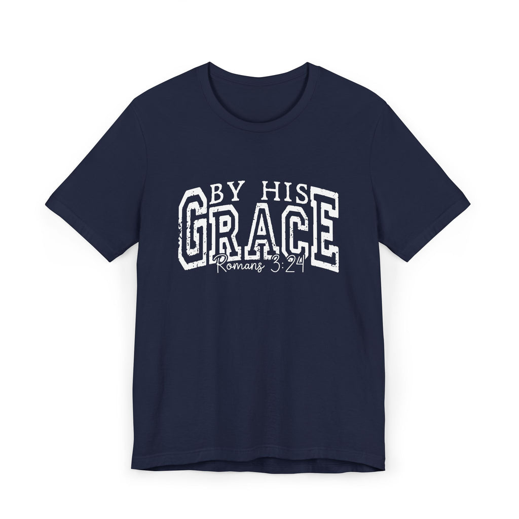 By His Grace | Ribbed crew ring-spun cotton T-Shirt